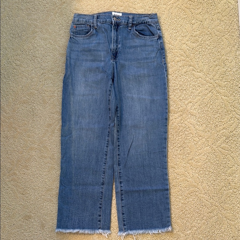 Hudson Jeans Blue Ankle Cropped Denim